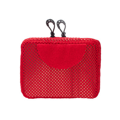 Bolso tela e Velcro EMT 1515 - Vermelho