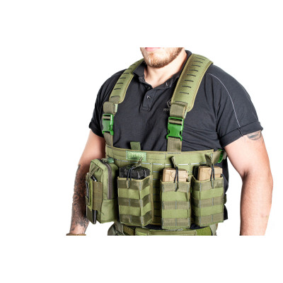 Colete Suspensório Modular Chest Rigs - Verde