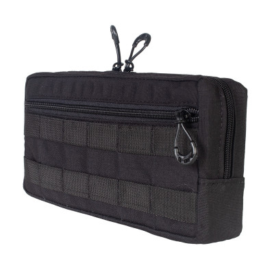 Bolso Modular  Horizontal 2 zip - Preto