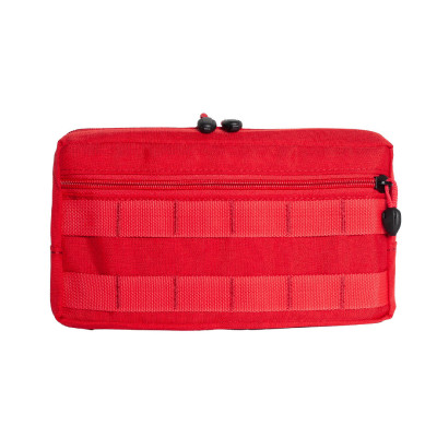 Bolso Modular  Horizontal 2 Zip - Vermelho