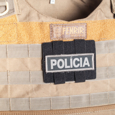 Porta Identificação ou Patch em Velcro - Preto