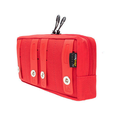 Bolso Modular  Horizontal 2 Zip Laser Cut - Vermelho