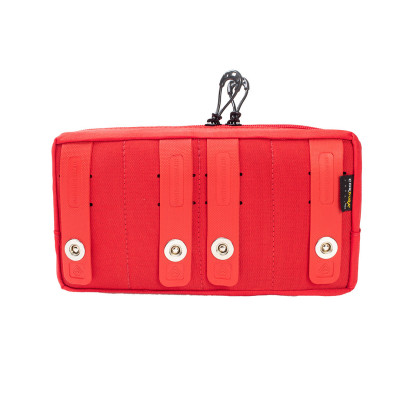 Bolso Modular  Horizontal 2 Zip Laser Cut - Vermelho