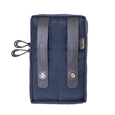 Bolso Modular Vertical 2 zip Laser Cut - Azul Dark