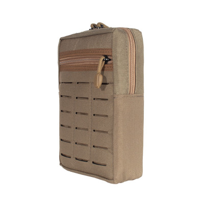 Bolso Modular Vertical 2 zip Laser Cut - Coyote