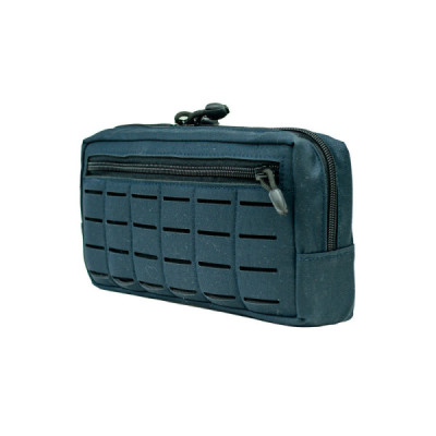 Bolso Modular  Horizontal 2 zip Laser Cut - Azul Dark