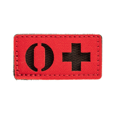 Patch Tipo Sanguíneo O Positivo - Vermelho