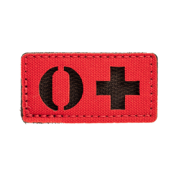 Patch Tipo Sanguíneo O Positivo - Vermelho